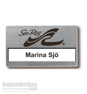 Namntejp-bricka 70x40