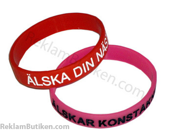 Gummiarmband F�rglagd