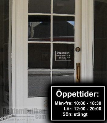 D�rrdekor �ppet Klassisk