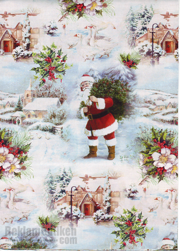 Julpapper White christmas